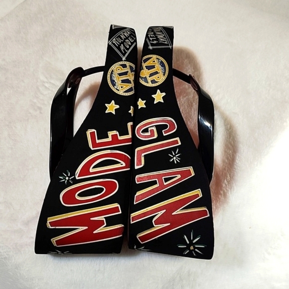 Brighton‎ Walking Shoes Glam Mode Platform Wedge Sandals Womens Size 8 - Picture 4 of 9